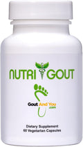 NutriGout Uric Acid Cleanse Supplement w/Turmeric Celery Seed Bromelain Milk Thistle Dandelion and Chanca Piedra 60 Vegetarian Capsules of 500 mg Each