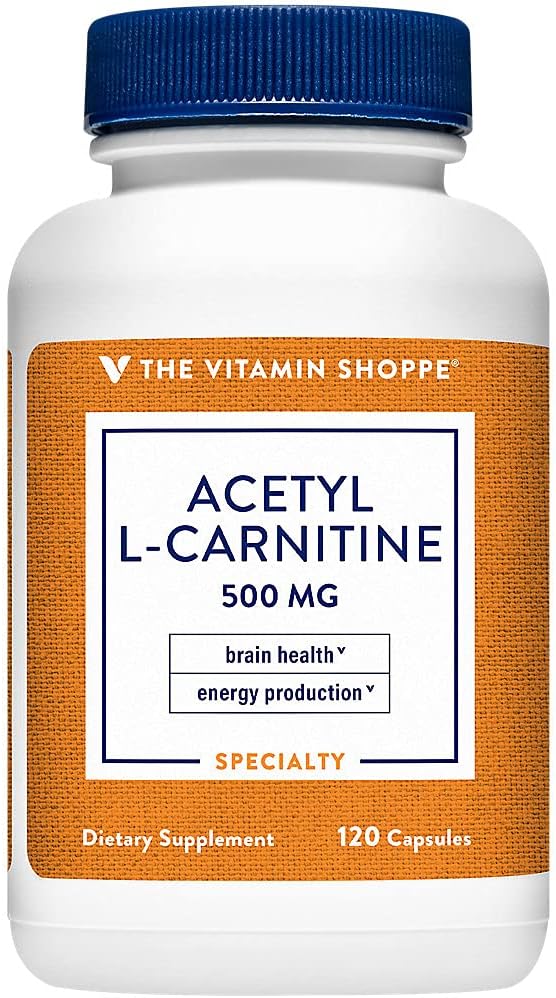 The Vitamin Shoppe Acetyl-L-Carnitine 500mg Supports Healthy Brain Memory (120 Capsules)