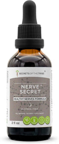 Nerve Secret Alcohol-Free Extract Turmeric Feverfew Passionflower Hawthorn Skullcap. Glycerite Tincture Healthy Nerves Formula (2 fl oz)