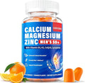 Calcium Citrate Gummies for Men 50+: Chewable Calcium Magnesium Zinc Supplement Plus 2000IU Vitamin D3 K2 B6 B12 Boron Manganese Lycopene CoQ10 - Extra Absorption Sugar Free Vegan(60Count)