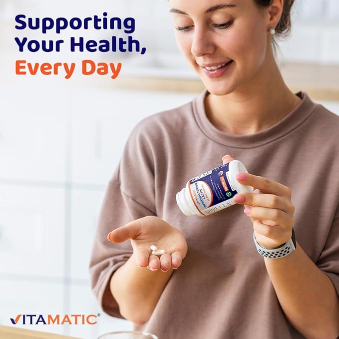 Vitamatic Bifidobacterium lactis - 20 Billion per DR Capsule - 60 Count - Digestive Support - Made with Prebiotic Inulin Fiber - 2 Pack (120 Count)