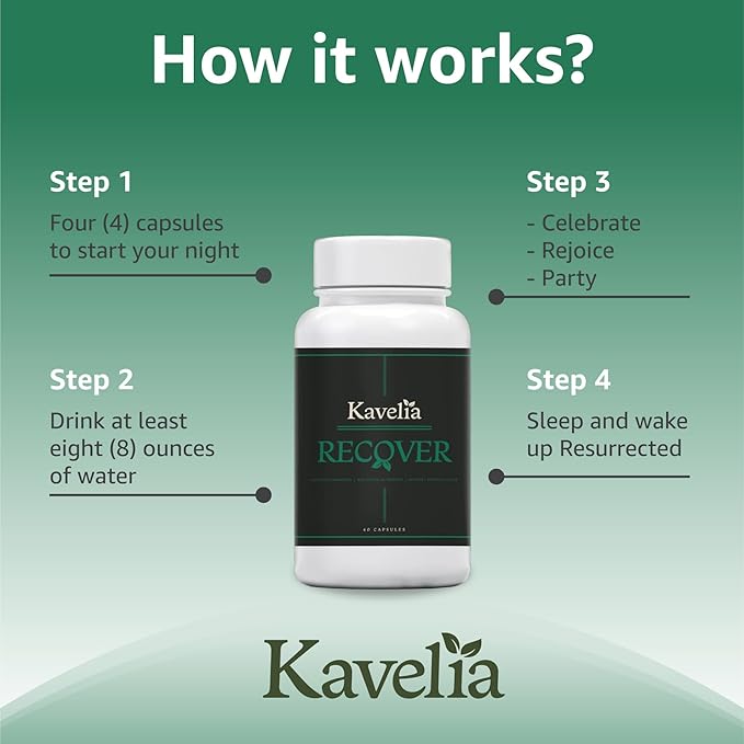Recovery - Pre &amp Post Drinking Aid Liver Support Hydration Electrolytes with Dihydromyricetin DHM Milk Thistle Vitamin B Willow Bark Quercetin - 10 Servings
