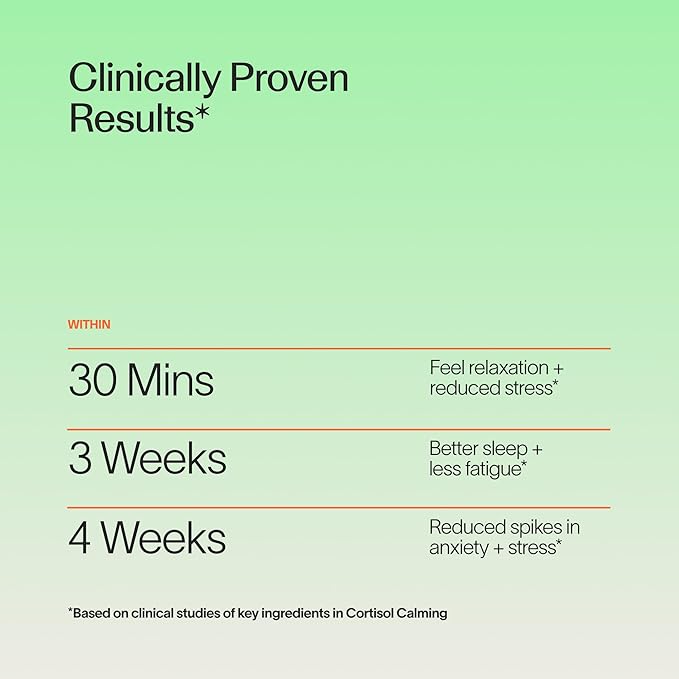 Veracity Cortisol Calming - Clinically Proven Stress &amp Sleep Support Supplement - Reduces Tension &amp Improves Mental Clarity with Natural Blend of Adaptogens - 60 Capsules