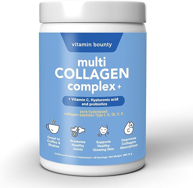 Vitamin Bounty Women's Pro Daily Probiotic and Multi Collagen Complex Plus for Women's Daily Health Support