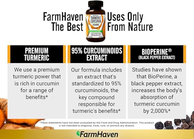 FarmHaven USDA Organic Milk Thistle and Turmeric Curcumin with BioPerine Black Pepper