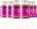 Vitamatic Folic Acid Gummies 1000 mcg (1 mg) - an Essential Prenatal Vitamins for Mom &amp Baby - Vitamin B9-120 Vegan Gummies (6)