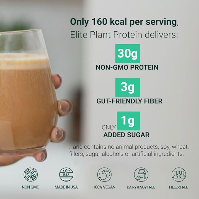 FYTA Vegan Protein Powder - Chocolate Plant Based Protein Powder with Better Taste &amp Texture Than Whey Protein - 30g Non-GMO &amp Dairy Free Protein Powder Vegan for Women &amp Men - Creamy Choc