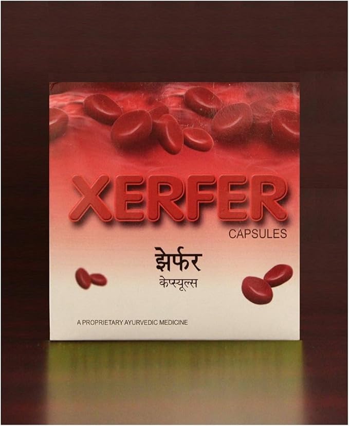 AVN Xerfer Capsules - Helps In Anemia By Promoting Natural Rbc formation Helps Improve Haemoglobin Levels Enhances Iron Absorption (100 Capsules)