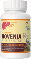 NANOWELL Hovenia-RX Milk Thistle - Liver Support Supplement with 80% Silymarin Milk Thistle Seed Extract - 120 Tablets 30 Day Supply