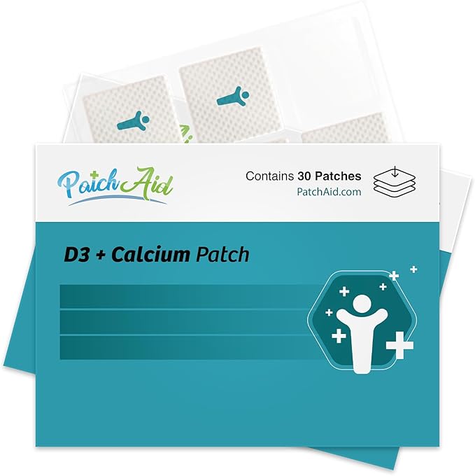 Patch Aid Winter Blues Relief Bundle: B12 Energy Plus + D3/Calcium Topical Patches – Combat Low Sunlight Boost Mood &amp Energy | $50 Value