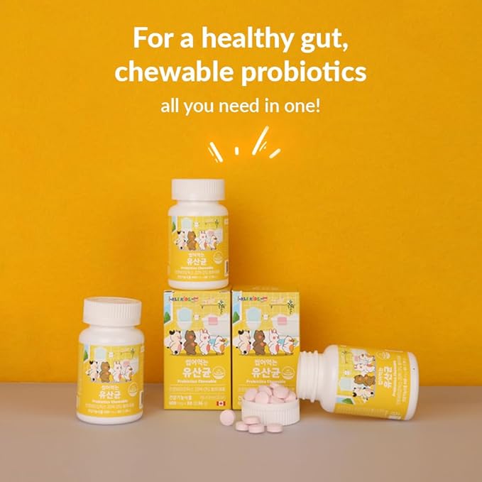 Chewable Probiotic Bites with 20 Billion CFU – Strawberry Flavor 60 Chewables