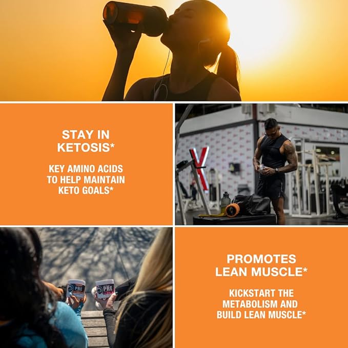 Honey Badger Pre Workout Powder Keto Vegan Preworkout for Men &amp Women Beta Alanine &amp Caffeine Sugar Free Natural Energy Supplement Peach Mango 30 Servings