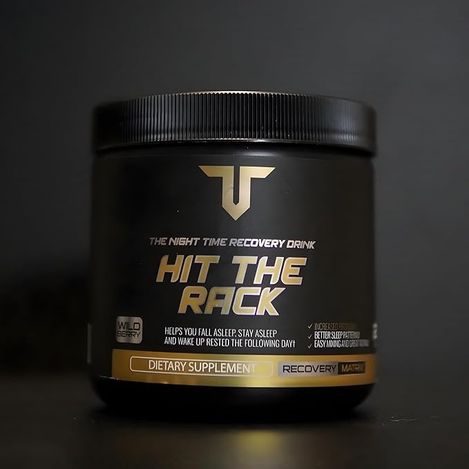 Troponin Nutrition Hit The Rack Night Time Recovery | Recovery and Sleep Supplement | Ashwagandha GABA Melatonin L-Theanine