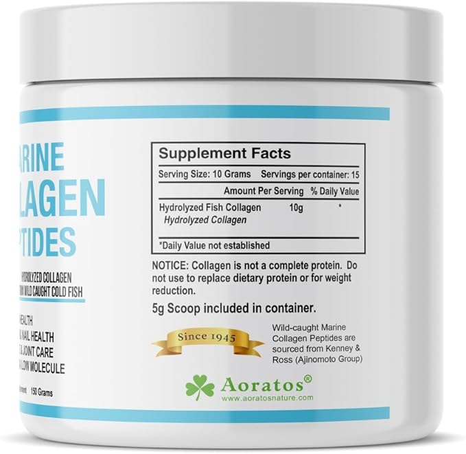 Aoratos Marine Collagen Peptides 150 Grams Unflavored