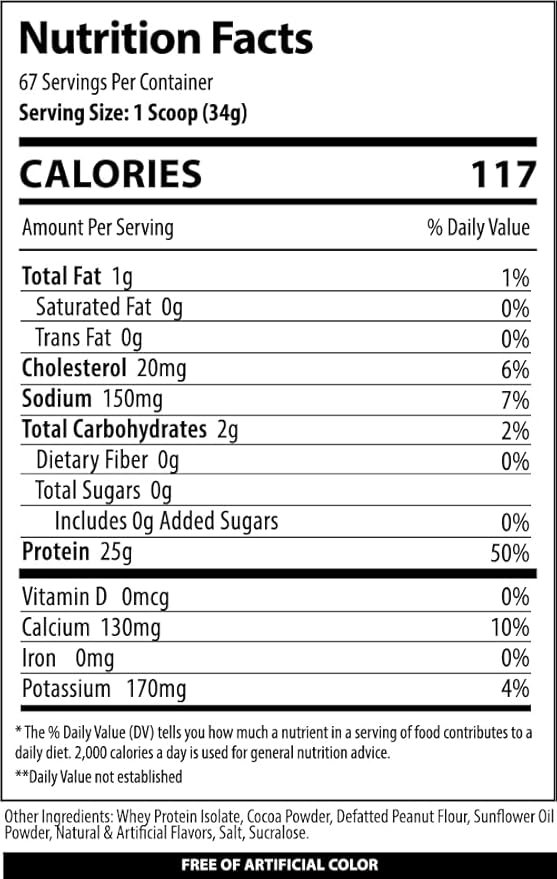 Alpha Supps ISO Low Carb 100% Whey Protein Isolate Powder 25 Grams Per Serving Helps Support Muscle Growth Low Sugar and Gluten Free (Chocolate Peanut Butter 5 lb)