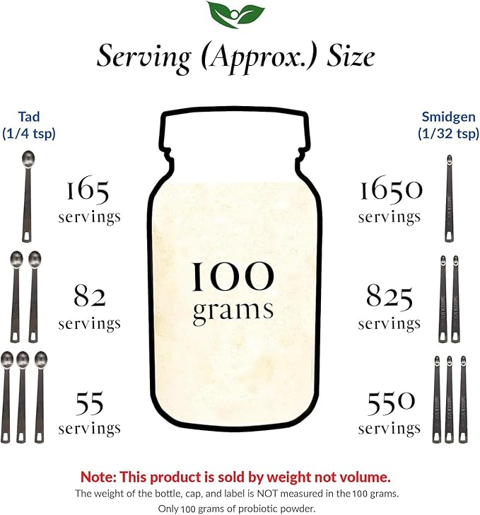 Foods For Gut Lactobacillus Helveticus Probiotic Powder 100 Billion cfu's | No Additives | Direct from Manufacturer | No Third-Party Storage | Immune Support | L. Helveticus | 100 Gram (3.52 Oz)