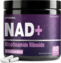 NAD Supplement - Nicotinamide Riboside Resveratrol 900mg Liposomal NAD Supplement for Women and Men NAD Plus Pure Organic