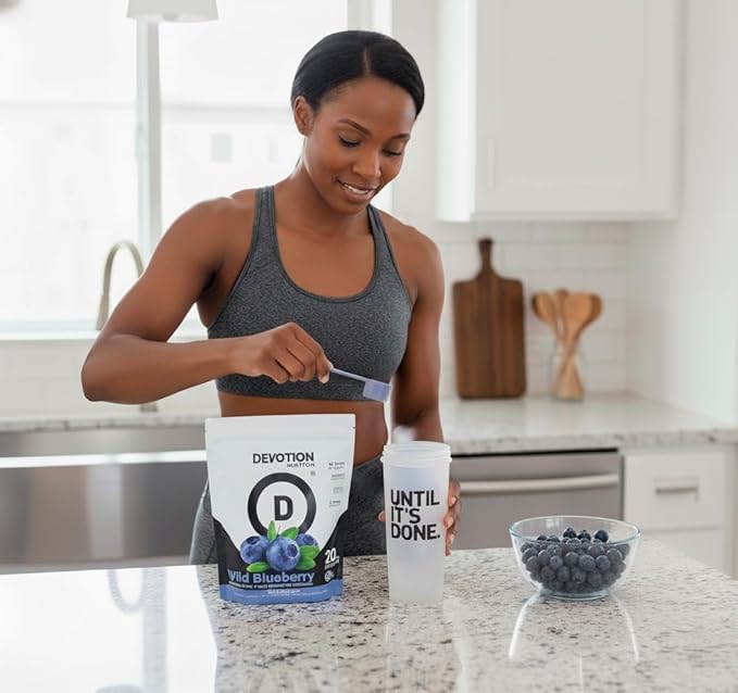 Devotion Nutrition Protein Powder Packets: Variety Pack with Shaker Bottle - 6 Flavors 12 Single Serve Packets - 20g Protein No Added Sugar Gluten-Free