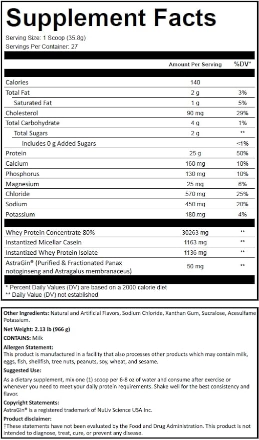 Whey Protein Blend Cinna Cereal Whey: Full-Disclosure Ultra-Delicious Premium Protein