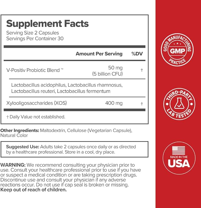 O Positiv URO Vaginal Probiotics for Women pH Balance with Prebiotics &amp Lactobacillus Probiotic Blend - Vaginal Health Supplement - Promote Healthy Vaginal Odor &amp Vaginal Flora 60 Count (Pack