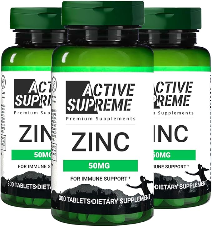 3 Pack Zinc Citrate 50 mg - Supplement to Support Immune System &amp Reproductive Health