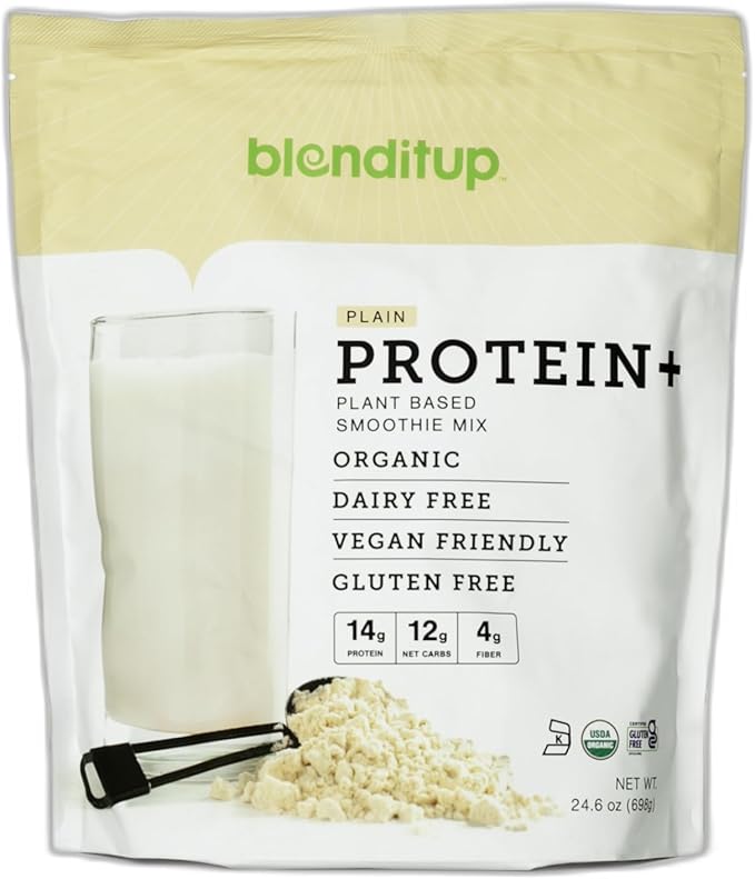 Blenditup Protein + Smoothie Mix Organic (24oz.) 100% Vegan Gluten Free