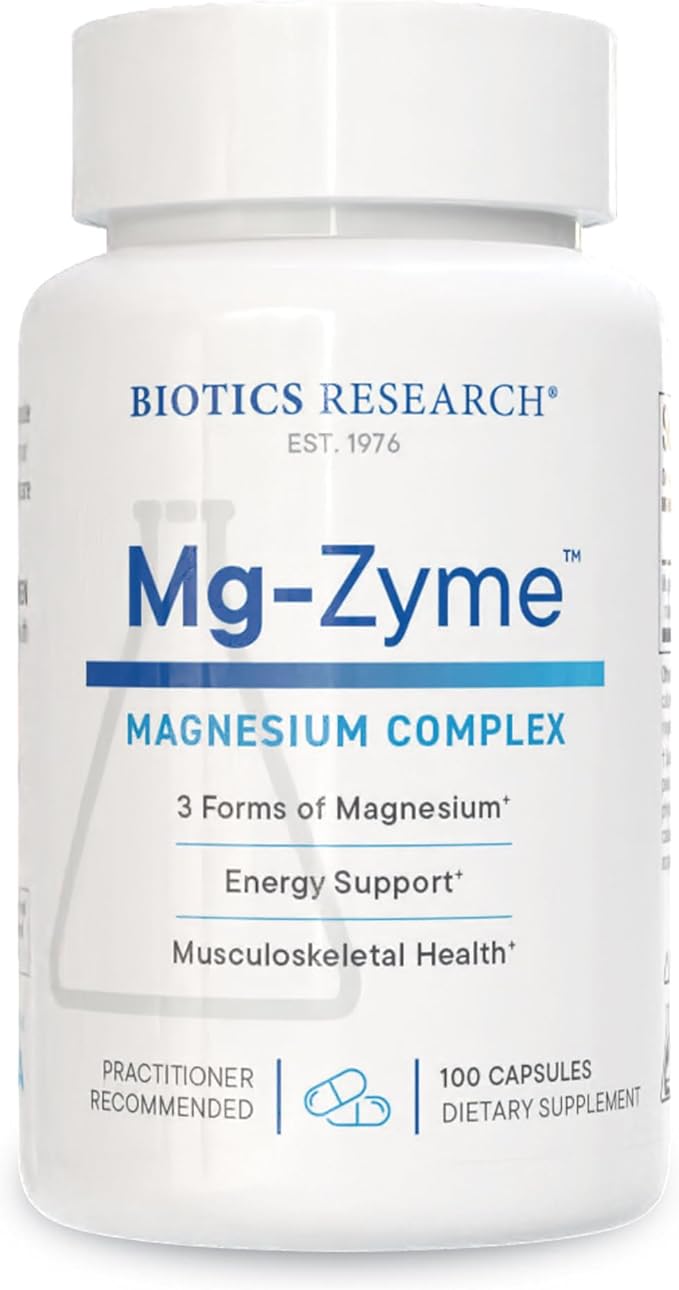 Biotics Research Mg-Zyme Triple Magnesium Complex for Sleep Relaxation &amp Bone Health + Biomega-1000 Omega-3 Fish Oil for Heart Brain &amp Immune Support – 100 Capsules &amp 90 Softgels