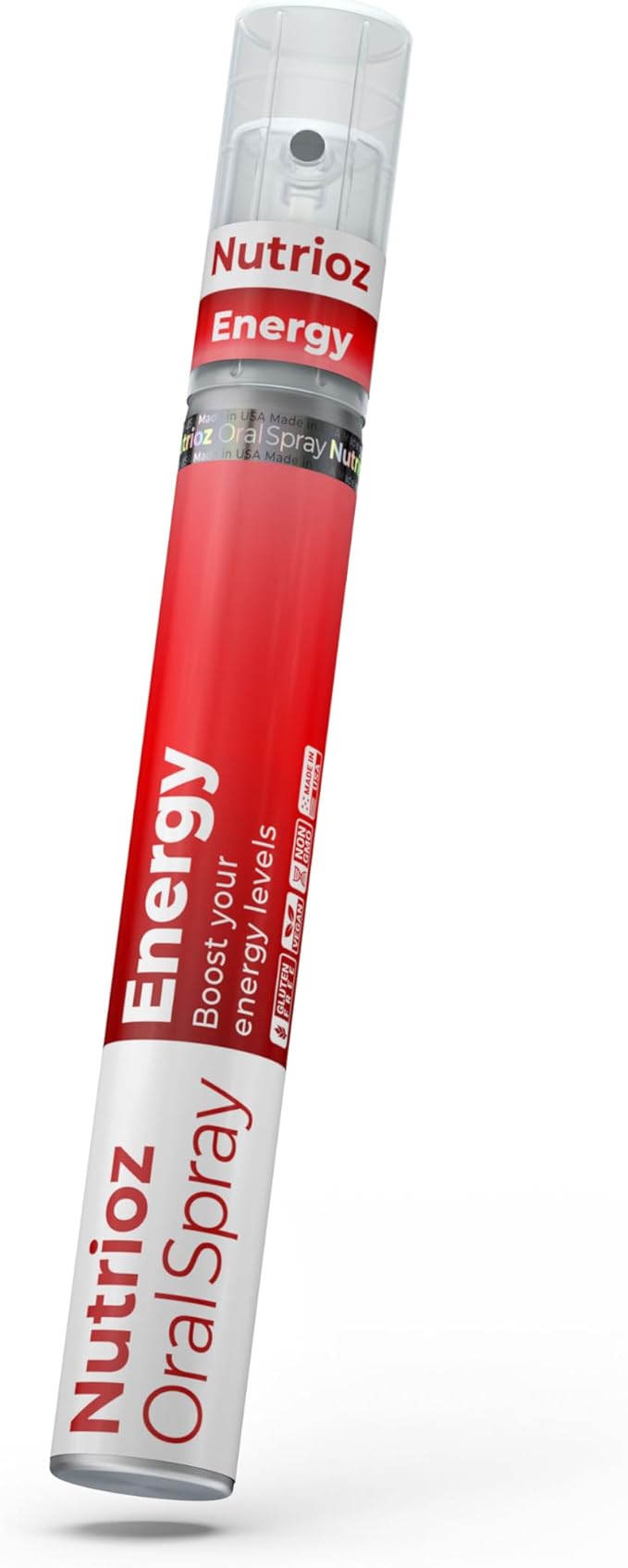 Energy Oral Spray Vitamin B6: 2 mg (118% DV) and Vitamin B12: 300 mcg (12500% DV) Supplement with Natural Caffeine and Botanical Blend Vegan Gluten Free Non-GMO Orange &amp Vanilla Flavor