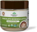 Organic India Chocolate Moringa Latte Powder - Superfood Mix Moringa Leaf Tea With Ashwagandha and Turmeric Dietary Supplement Stress Support Rich Cocoa Caffeine Free - 3.52 Oz