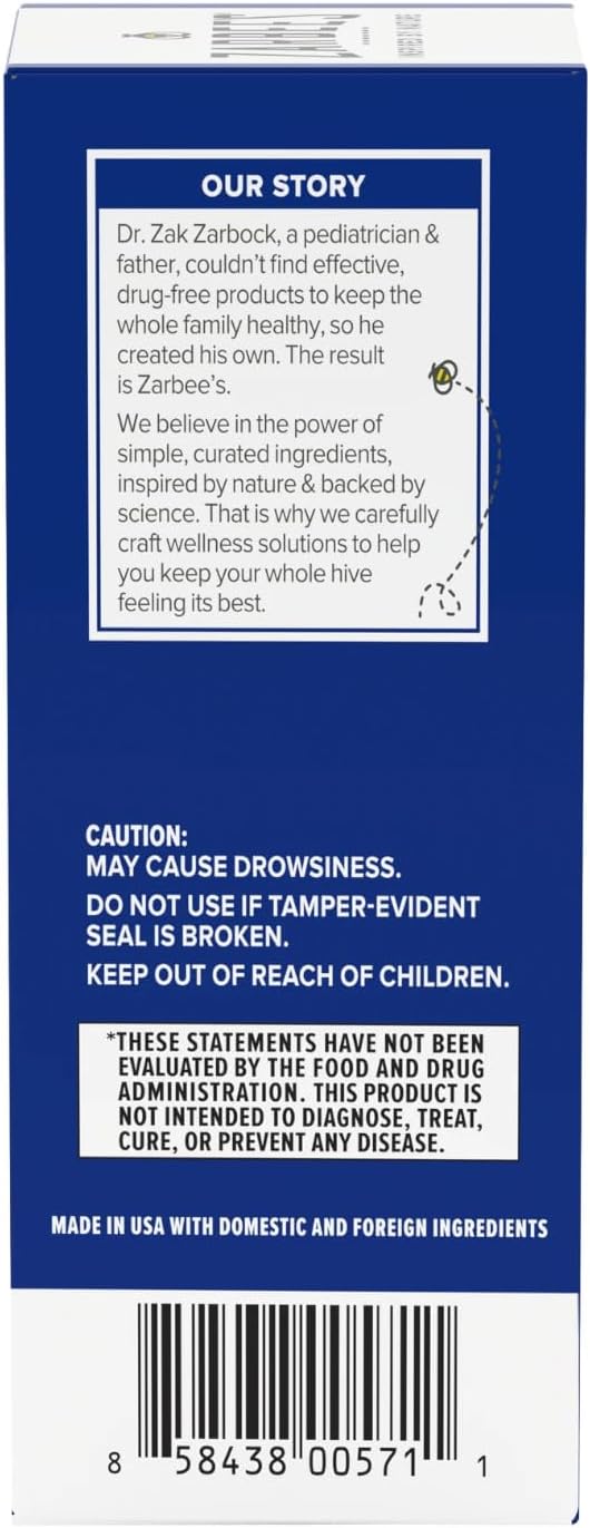 Zarbee's Naturals Children's Sleep Liquid with Melatonin Natural Berry Flavor - 1 oz Pack of 2