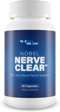 Nobel Nerve Clear - Advanced Nerve Support Supplement - Lions Mane Mushroom Magnesium &amp Vitamin B12 Complex For Nerves - B Vitamins For Nerve Repair - Magnesium Supplement For Nerves And Sleep