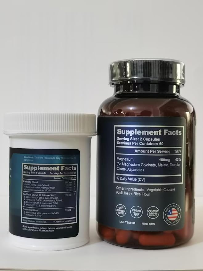Magnesium 5 Complex and 60 Billion CFU Probiotic