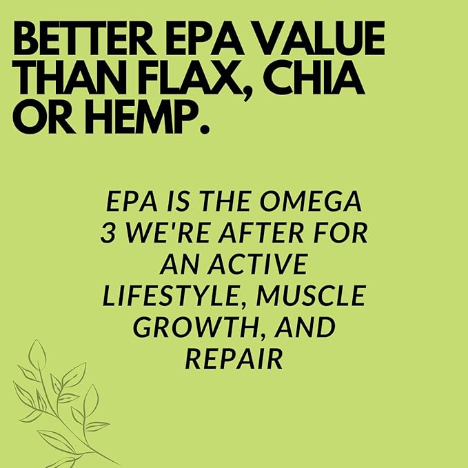 Vegan Fish Oil Alternative - Award Winning Omega 3 DHA EPA and GLA Supplement - Plant Based Omegas - 4X Better Than Flax Chia &amp Hemp - Contains GLA not Found in Algae - 90 Vegan softgels