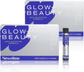 NEWELLME Glow+Beauty Collagen Drink – Liquid Beauty Supplement with Hyaluronic Acid &amp Antioxidant Complex Supports Skin Hydration Hair &amp Nail Strength 28 Bottles