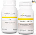 Integrative Therapeutics Bundle with Active B-Complex 60 Capsules &amp NAC 60 Capsules - Active B-Complex to Support Energy Metabolism* - NAC to Support Healthy Respiratory &amp Lung Function*