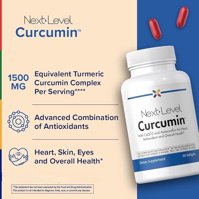 Stop Aging Now - Turmeric Curcumin Complex Supplement - with Black Pepper - 60 Softgels