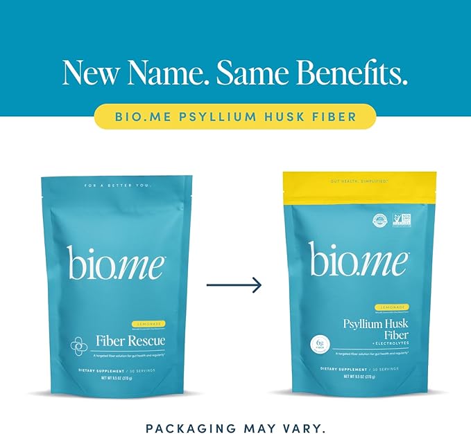 Psyllium Husk Fiber Powder (6g Per Serving) for Digestive Health &amp Bloating Relief Sugar Free Lemonade Prebiotic Insoluble &amp Soluble Fiber Powder Non-GMO Supplement Gluten Free - 30 Serving