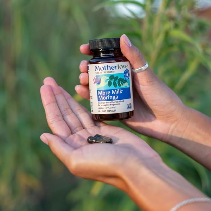 Motherlove More Milk Moringa (135 Liquid caps) Moringa-Based Lactation Supplement to Support Breast Milk Supply—Non-GMO Organic Herbs Vegan Kosher
