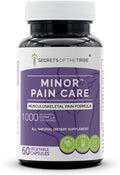 Secrets of the Tribe - Minor Pain Care Musculoskeletal Pain Formula Herbal Supplement Blend (60 Capsules)