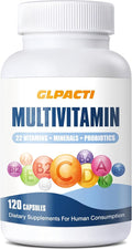 Daily Multivitamin for Women &amp Men 22 Essential Vitamins + Minerals for Energy and Overall Health Gluten Dairy &amp Soy-Free - 120 Capsules