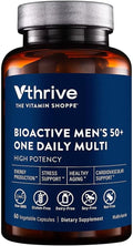 Vthrive Once-Daily Bioactive Multivitamin for Men 50+ Comprehensive Formula Designed to Support Energy Production Promote Stress Management and Enhance Overall Wellness (60 Vegetarian Capsules)