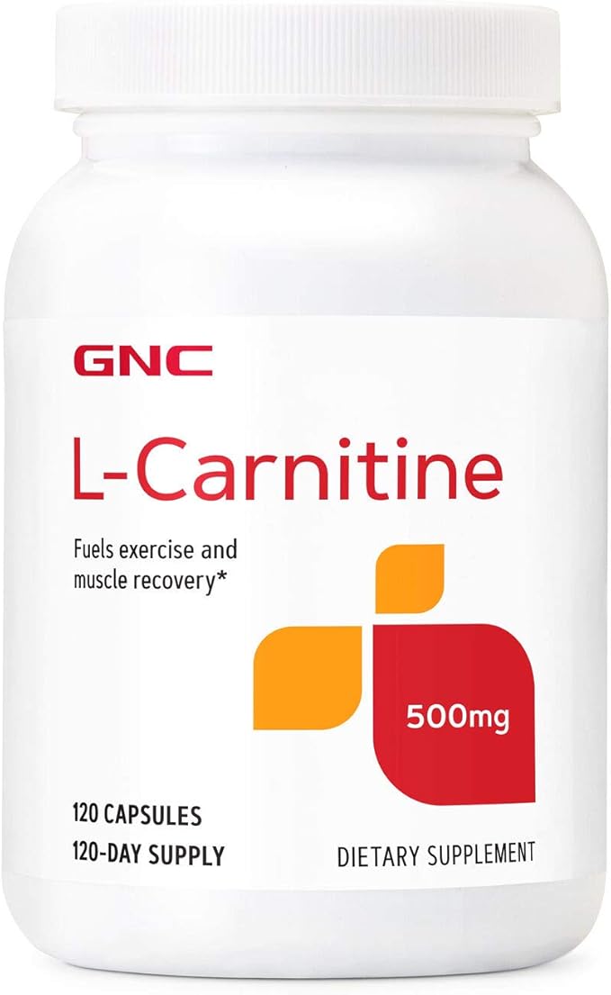GNC L Carnitine 500mg Supplement Supports Muscle Recovery 120 Servings