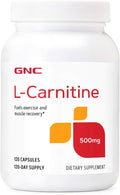 GNC L Carnitine 500mg Supplement Supports Muscle Recovery 120 Servings