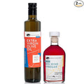 American Vinegar Works - Organic Extra Virgin Olive Oil &amp Red Wine Vinegar - 8.5oz of Red Wine Vinegar and 16.9oz of EVOO - Perfect ratio for Salad Dressing Marinades and More! Great Gift Giving