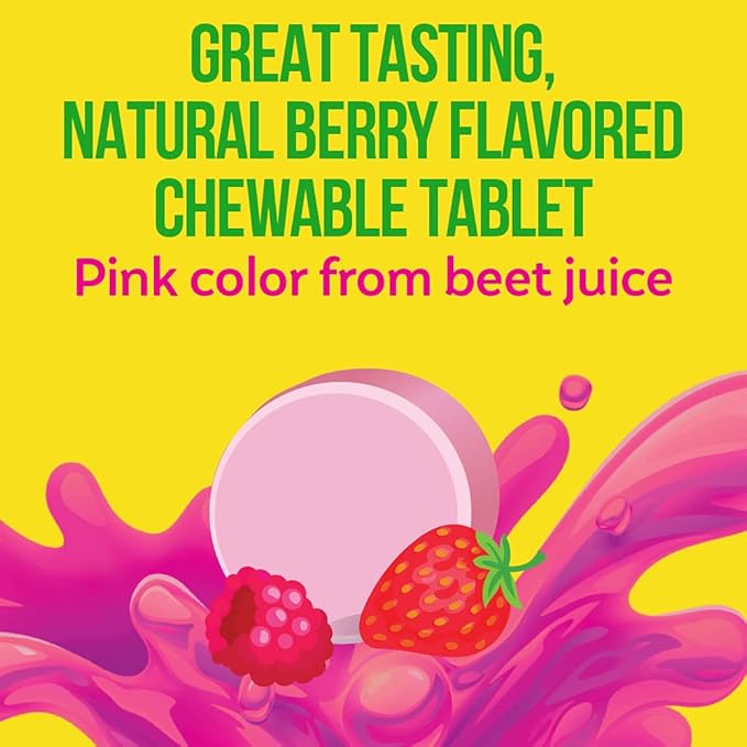 Culturelle Kids Chewable Daily Probiotic for Kids Ages 3+ 30 Count #1 Pediatrician-Recommended Brand Natural Berry Flavored Daily Probiotics for Digestive Health Oral Care &amp Immune Support