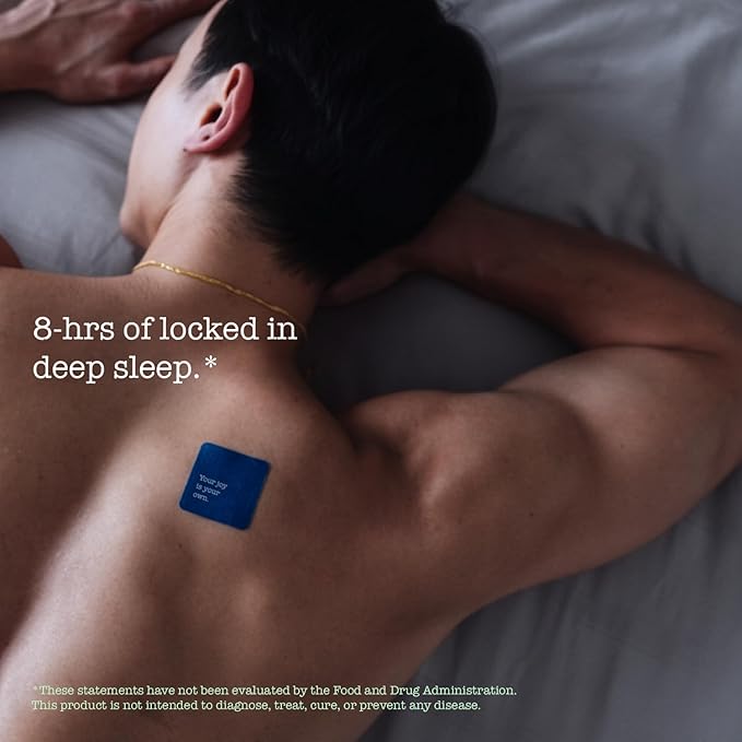Blackout Patch Sleep Aid via Sleep Patches with Melatonin Magnesium Valerian Root and Hops Made for Men and Women - Relaxes Body Steady Release Formula All Natural Deep Sleep - 30 Count