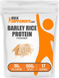 BulkSupplements.com Barley Rice Protein Powder - Vegan Protein Powder Sports Nutrition - Unflavored &amp Dairy Free 30g per Serving 500g (1.1 lbs) (Pack of 1)