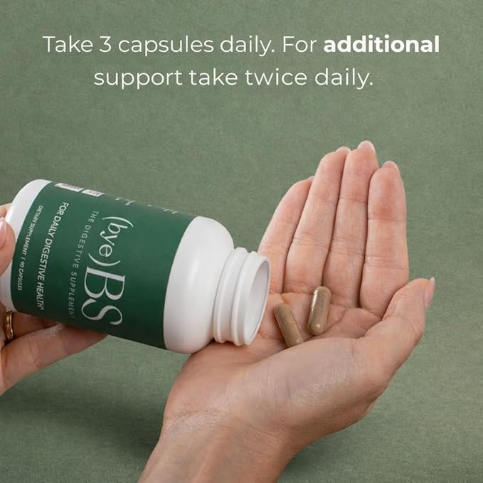 Digestive Support Supplement – Psyllium Husk Slippery Elm Peppermint Extract &amp L-Glutamine – Gut Health Bloating &amp Constipation Support Intestinal Lining &amp Bowel Function