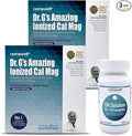 Dr. G's Amazing Ionized Cal Mag - Bone Health Calcium Magnesium Powder Supplement - 60 Sticks x 2 Packs + 1 Bottle of DK Solution