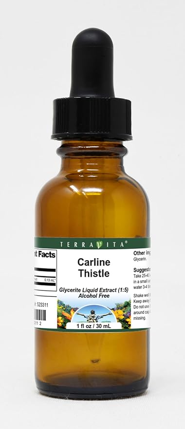 Carline Thistle Glycerite Liquid Extract (1:5) - No Flavor (1 oz ZIN: 523311)